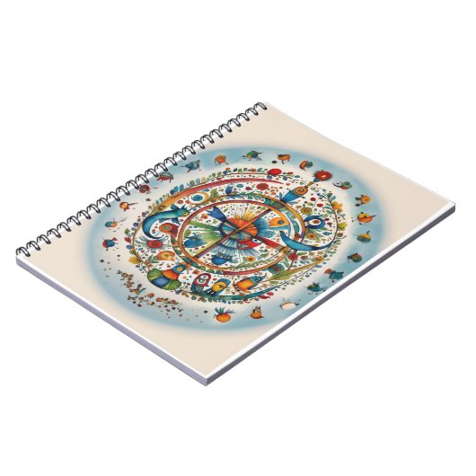 Whimsical Birds in Harmonie Blank Card Notizblock (Linke Seite)