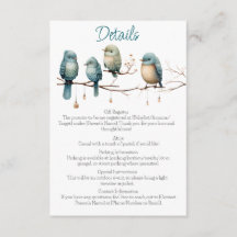 Whimsical Birds on Branches Pastel Baby Shower