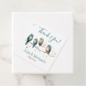 Whimsical Birds on Branches Pastel Baby Shower Geschenkanhänger (Beispiel)