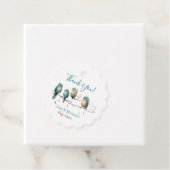 Whimsical Birds on Branches Pastel Baby Shower Geschenkanhänger (Beispiel)