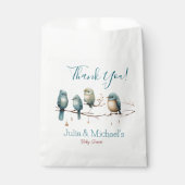 Whimsical Birds on Branches Pastel Baby Shower Geschenktütchen (Vorderseite)
