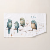 Whimsical Birds on Branches Zeitlose Eleganz Badhandtuch Set (Handtuch)