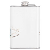 Whimsical Birds on Branches Zeitlose Eleganz Flachmann (Rückseite)