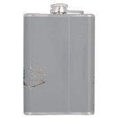 Whimsical Birds on Branches Zeitlose Eleganz Flachmann (Rückseite)