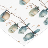 Whimsical Birds on Branches Zeitlose Eleganz Kurzer Tischläufer (Ecke)