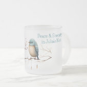 Whimsical Birds on Branches Zeitlose Eleganz Mattglastasse (VorderseiteRechts)