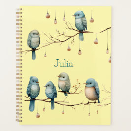 Whimsical Birds on Branches Zeitlose Eleganz Planer