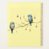 Whimsical Birds on Branches Zeitlose Eleganz Planer (Rückseite)