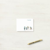 Whimsical Birds on Branches Zeitlose Eleganz Post-it Klebezettel (Auf Schreibtisch)