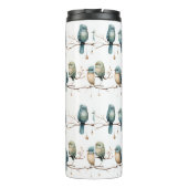 Whimsical Birds on Branches Zeitlose Eleganz Thermosbecher (Rückseite)