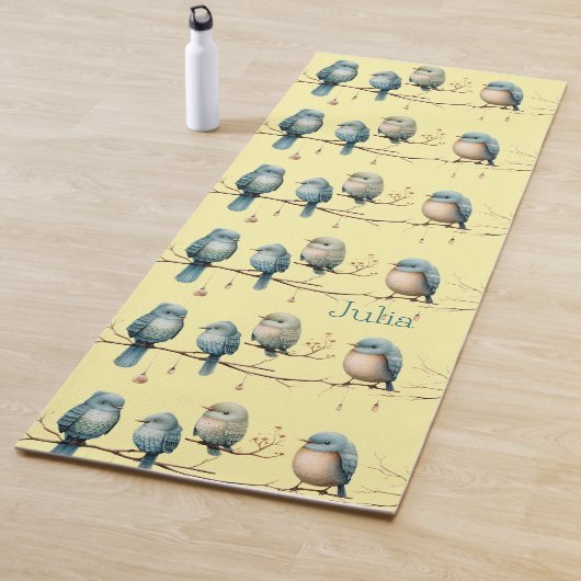 Whimsical Birds on Branches Zeitlose Eleganz Yogamatte (Beispiel)