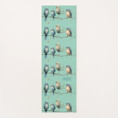 Whimsical Birds on Branches Zeitlose Eleganz Yogamatte (Vorderseite)