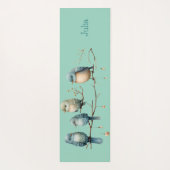 Whimsical Birds on Branches Zeitlose Eleganz Yogamatte (Rückseite)