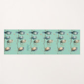 Whimsical Birds on Branches Zeitlose Eleganz Yogamatte (Vorderseite (Horizontal))