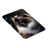 Whimsical Birman Cat Flexible Magnet (Rechte Seite)