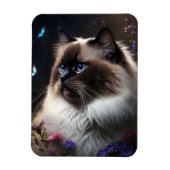 Whimsical Birman Cat Flexible Magnet (Vertikal)