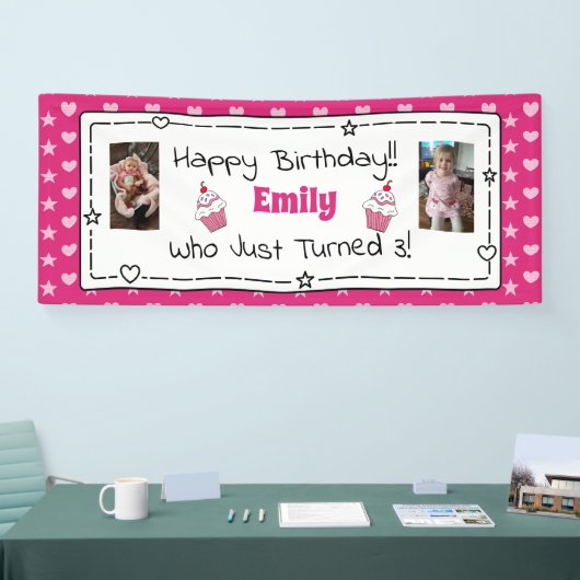 Whimsical Birthday Banner mit Kinderbanner (Messe)