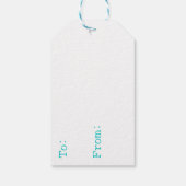 Whimsical Birthday Cake Illustration Personalisier Geschenkanhänger (Rückseite)