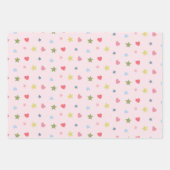 Whimsical Birthday Fee rosa personalisiert Wrappin Geschenkpapier Set (Vorderseite 3)