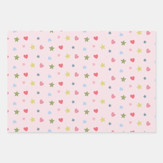 Whimsical Birthday Fee rosa personalisiert Wrappin Geschenkpapier Set (Vorderseite 3)