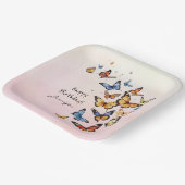 Whimsical Birthday Party Butterfly Paper Plate Pappteller (Gewinkelt)