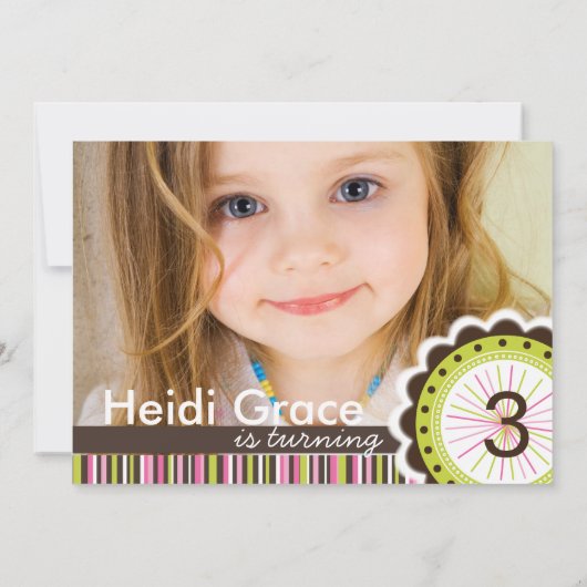 Whimsical Birthday Party Einladung (Rückseite)