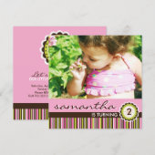 Whimsical Birthday Party Einladung (Vorne/Hinten)