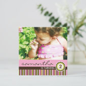 Whimsical Birthday Party Einladung (Stehend Vorderseite)