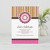 Whimsical Birthday Party Einladung (Stehend Vorderseite)