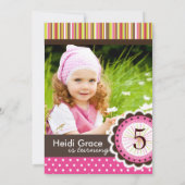 Whimsical Birthday Party Einladung (Rückseite)