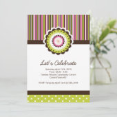 Whimsical Birthday Party Einladung (Stehend Vorderseite)