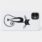 Whimsical Black Cat Case-Mate iPhone Hülle (Rückseite (Horizontal))