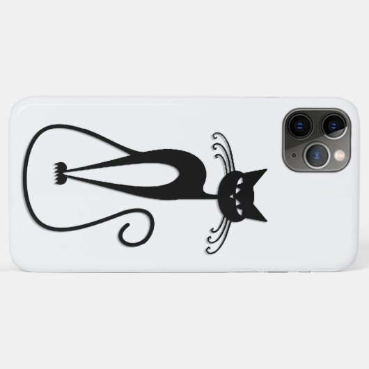 Whimsical Black Cat Case-Mate iPhone Hülle (Rückseite (Horizontal))