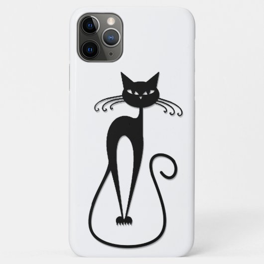 Whimsical Black Cat Case-Mate iPhone Hülle (Rückseite)