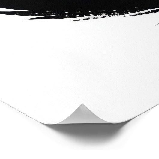 Whimsical Black Cat Drink Wine 2D Poster (Ecke)