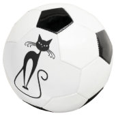 Whimsical Black Cat Fußball (Dreiviertel)