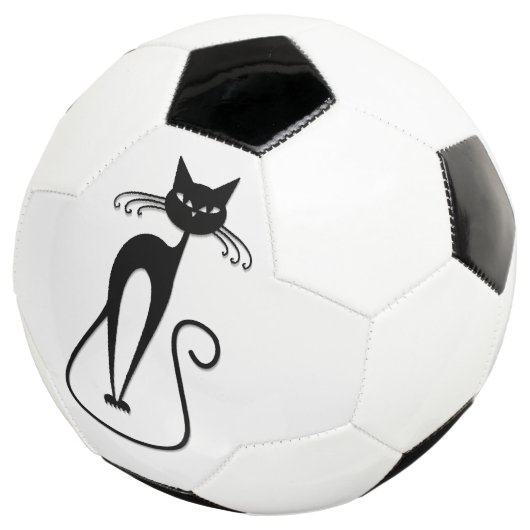 Whimsical Black Cat Fußball (Dreiviertel)