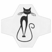 Whimsical Black Cat Fußball (Flach)