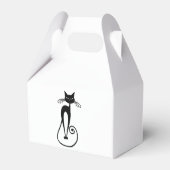 Whimsical Black Cat Geschenkschachtel (Rückseite)