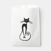 Whimsical Black Cat Geschenktütchen (Vorderseite)