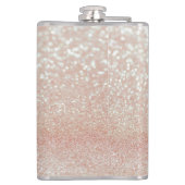 Whimsical Black Cat Glittery Weckte auf und Make-u Flachmann (Rückseite)