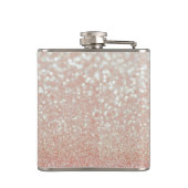 Whimsical Black Cat Glittery Weckte auf und Make-u Flachmann (Rückseite)