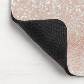 Whimsical Black Cat Glittery Weckte auf und Make-u Mousepad (Ecke)