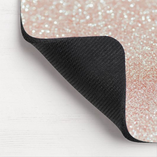Whimsical Black Cat Glittery Weckte auf und Make-u Mousepad (Ecke)