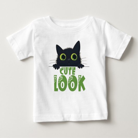 "Whimsical Black Cat Kids" T - Shirt - Purperfekt (Vorderseite)
