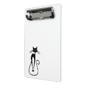 Whimsical Black Cat Mini Klemmbrett (Gewinkelt2)