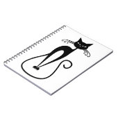 Whimsical Black Cat Notizblock (Linke Seite)