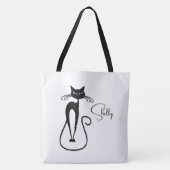 Whimsical Black Cat Personal Tasche (Vorderseite)