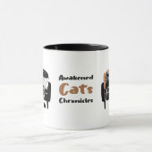 Whimsical Black Cat Schlafen auf Couch Tasse (Zentrum)