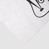 Whimsical Black Cat Seidenpapier (Ausschnitt)